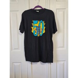 Vintage 50 The Legacy Lives On Graphic T Shirt Large Black‎ Cotton